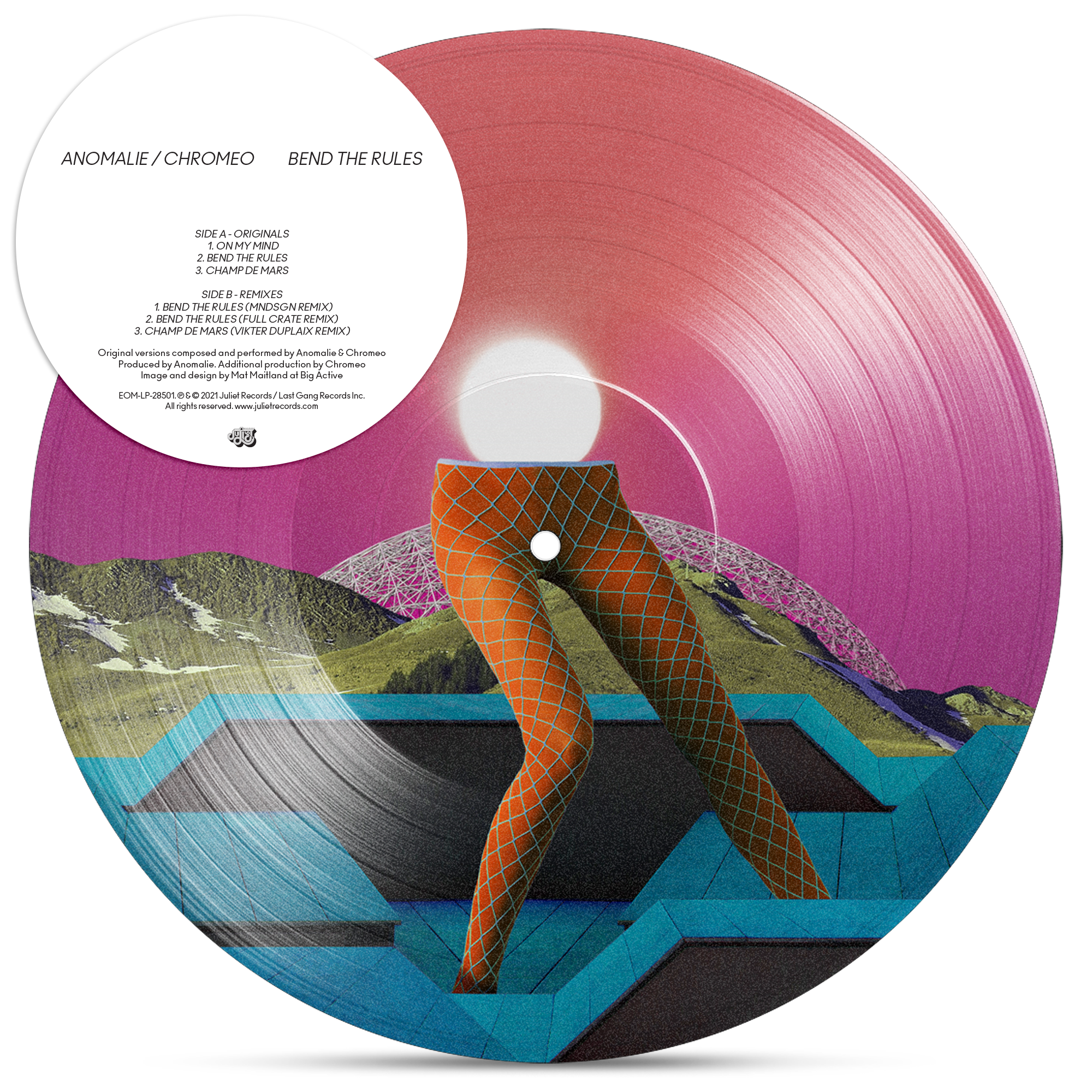 Chromeo / Anomalie - Bend The Rules Picture Disc